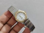 Omega Double Eagle Constellation 27mm 316L Steel Swiss Quartz Movement Gold Bezel Watch